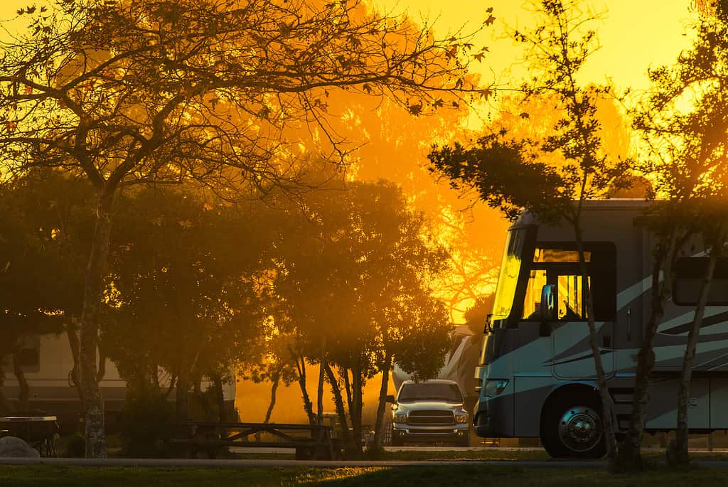 Parco camper, campeggio