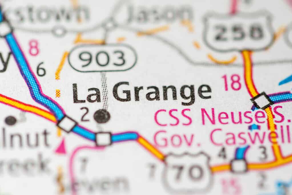 La Grange, Carolina del Nord Mappa