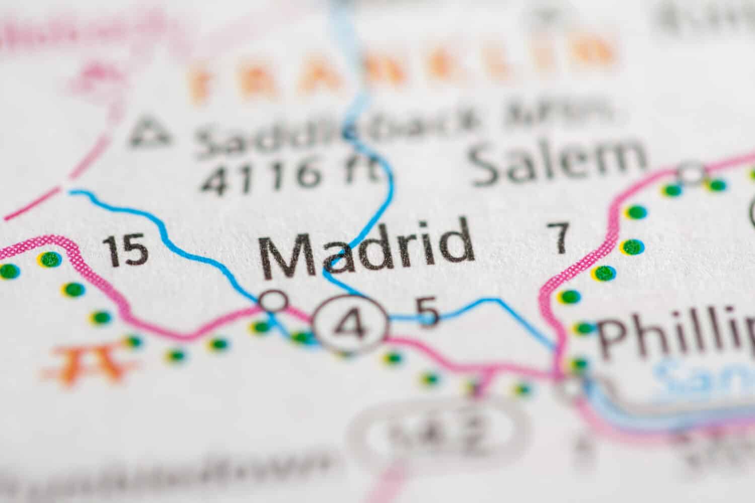 Madrid.  Maine.  Stati Uniti d'America