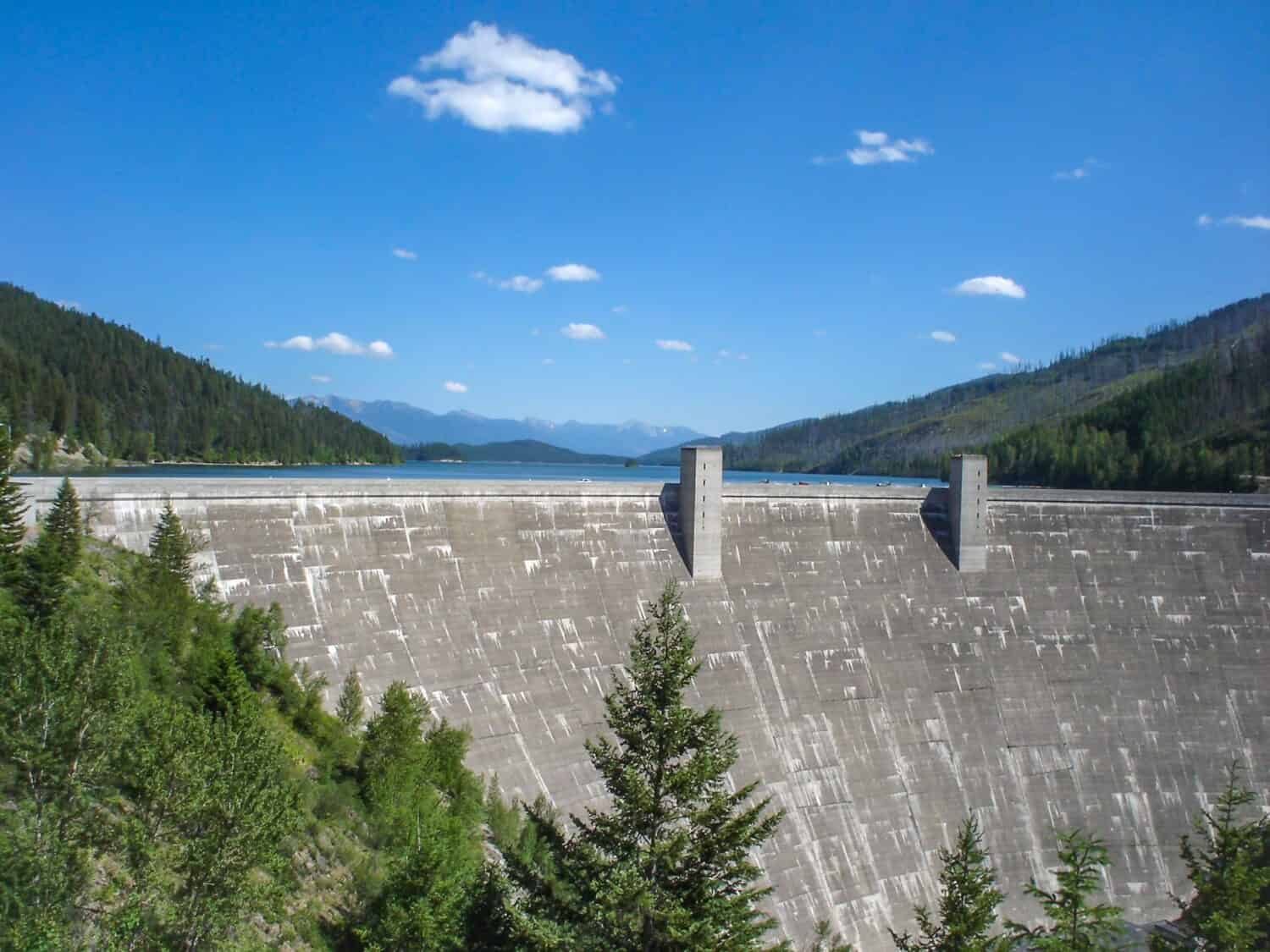 Hungry Horse Dam sul fiume Flathead Montana