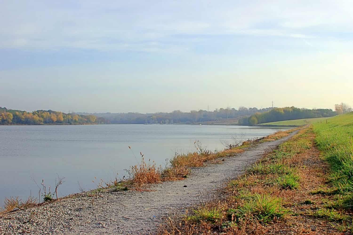 Sentiero del lago vicino al lago Glenn Cunningham