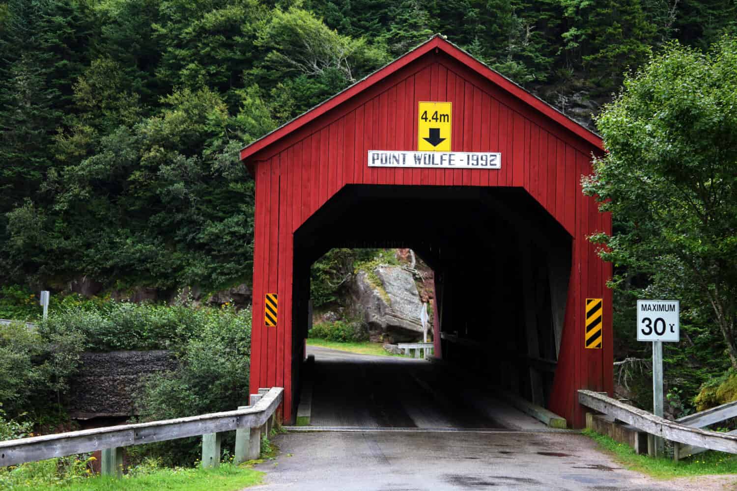 Punto Wolfe Bridge, Fundy National Park, Parc National du Canada, Alma, New Brunswick, Canada