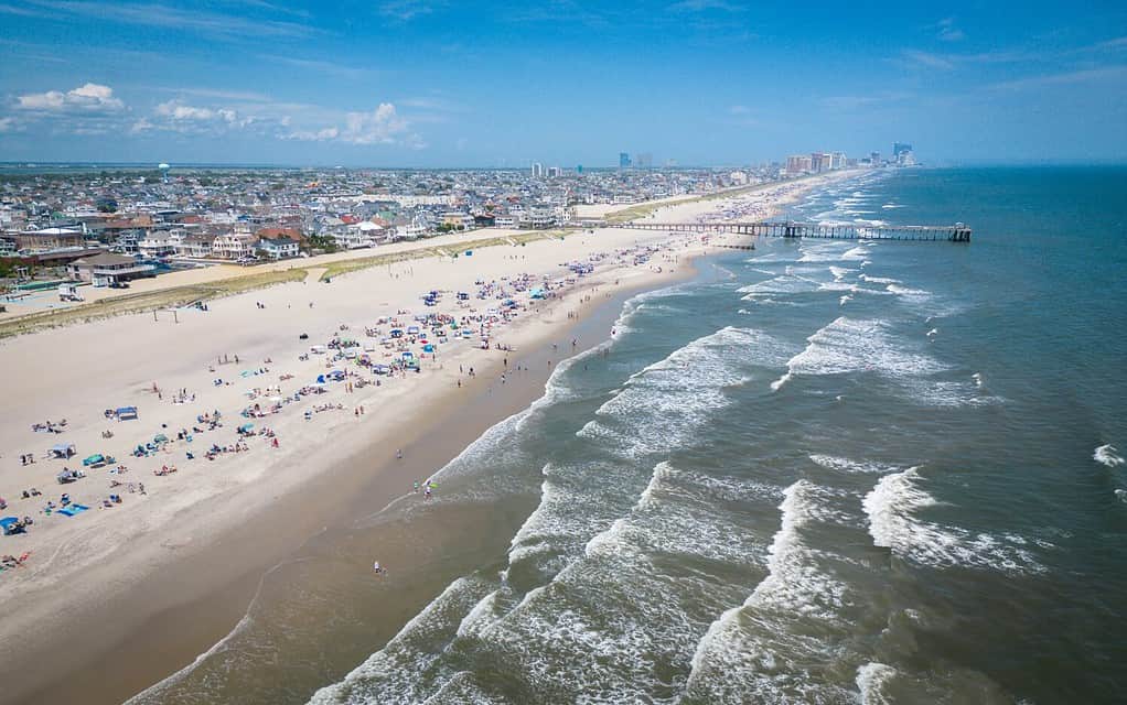 Drone aereo di Ocean City nel New Jersey