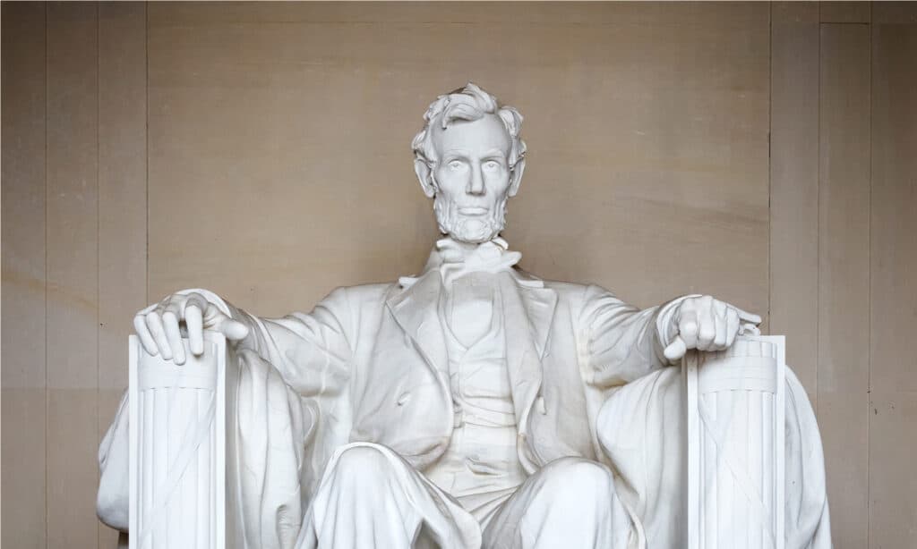 Statua di Abraham Lincoln, Lincoln Memorial, Washington DC