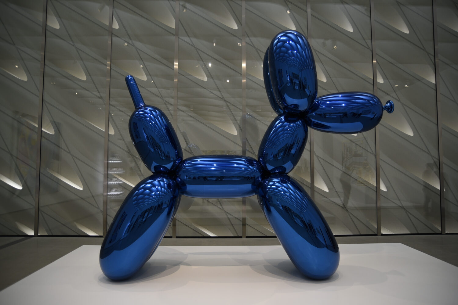 ampio cane da museo a palloncino