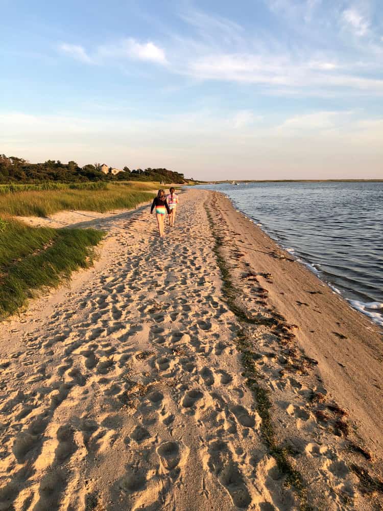 Spiagge e paludi in terre protette a Wasque, Chappaquiddick Island, Martha's Vineyard