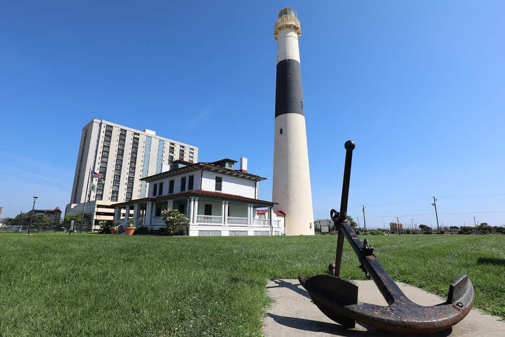 Faro di Abescon ad Atlantic City con ancora