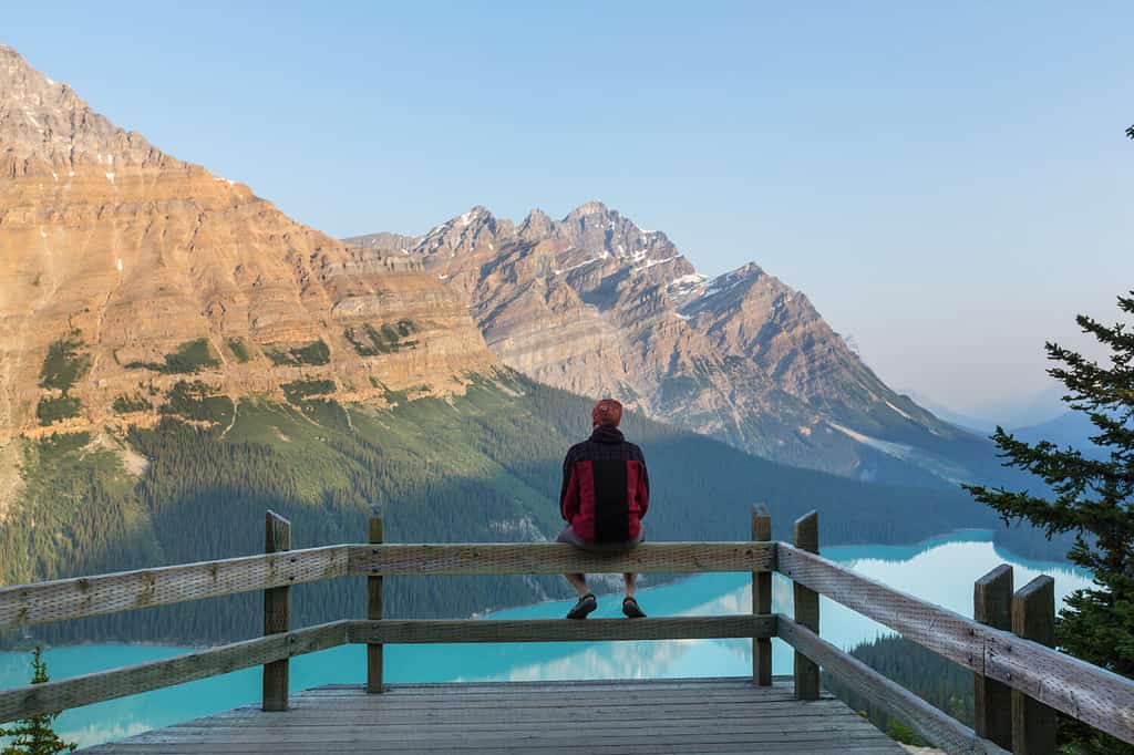 Lago Peyto nel Parco Nazionale di Banff, Canada