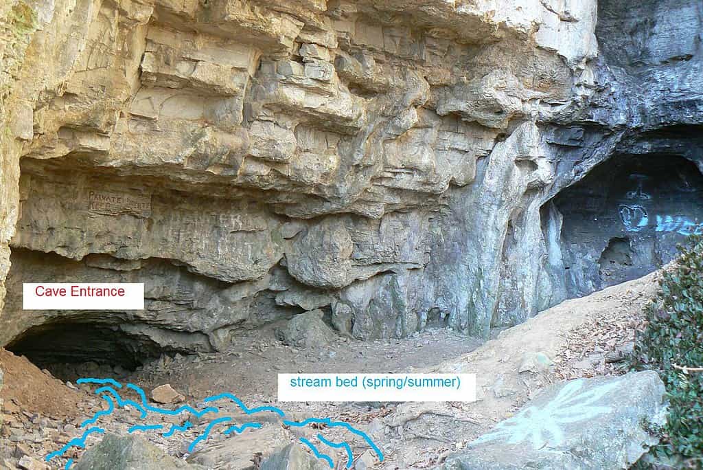 Howell Cave, Maryland.  Una delle grotte più incredibili del Maryland. 