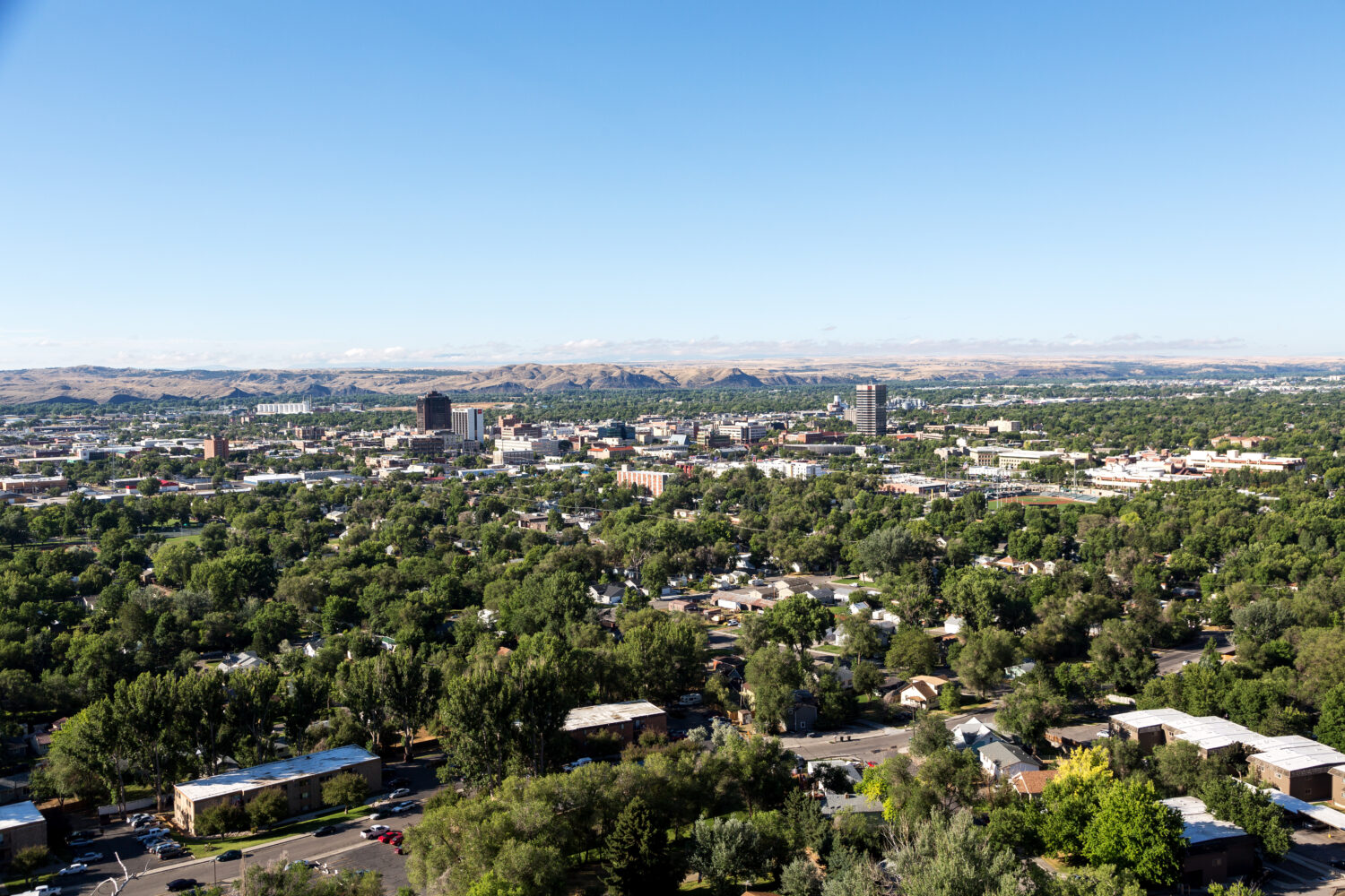 Lo skyline di Billings, nel Montana. 