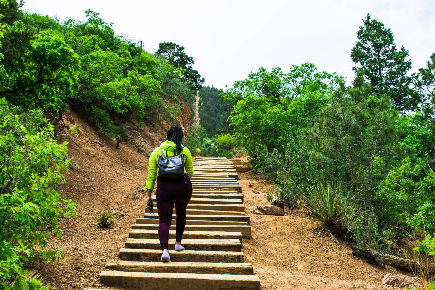 Trekking a Manitou Springs, la salita. Quasi lì.