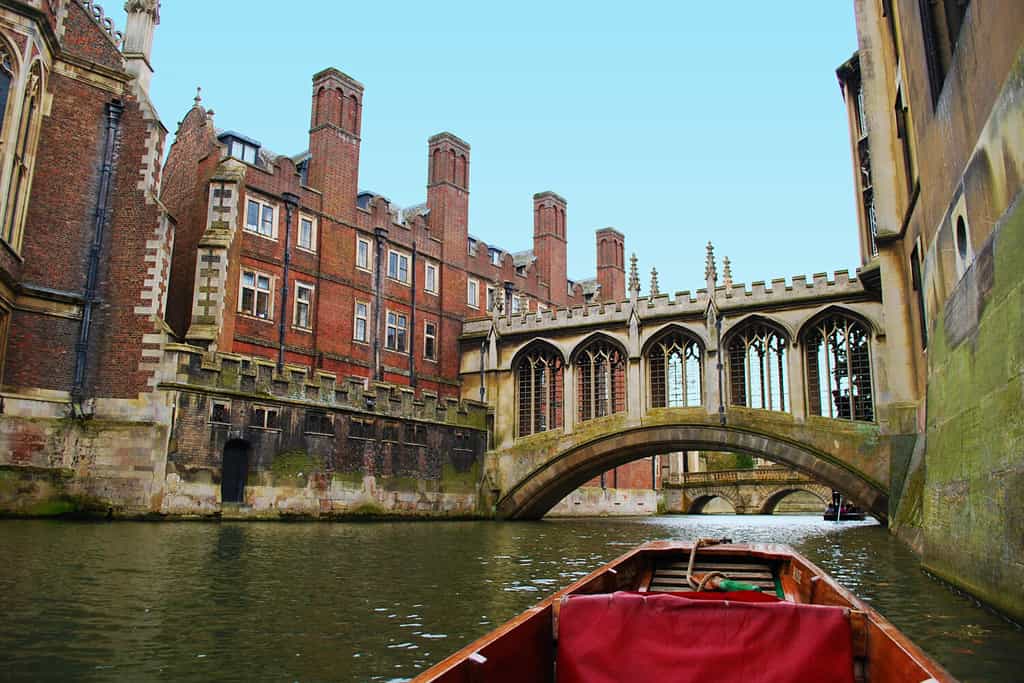 Il Ponte dei Sospiri al Saint John's College di Cambridge.
