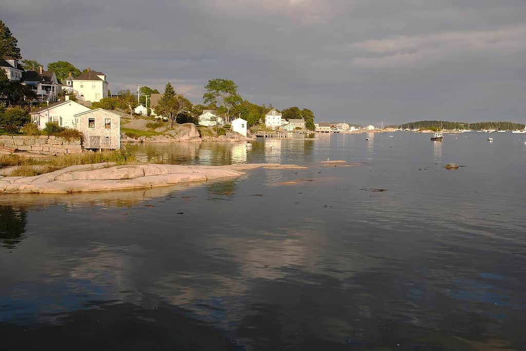 Villaggio di pescatori nel Maine