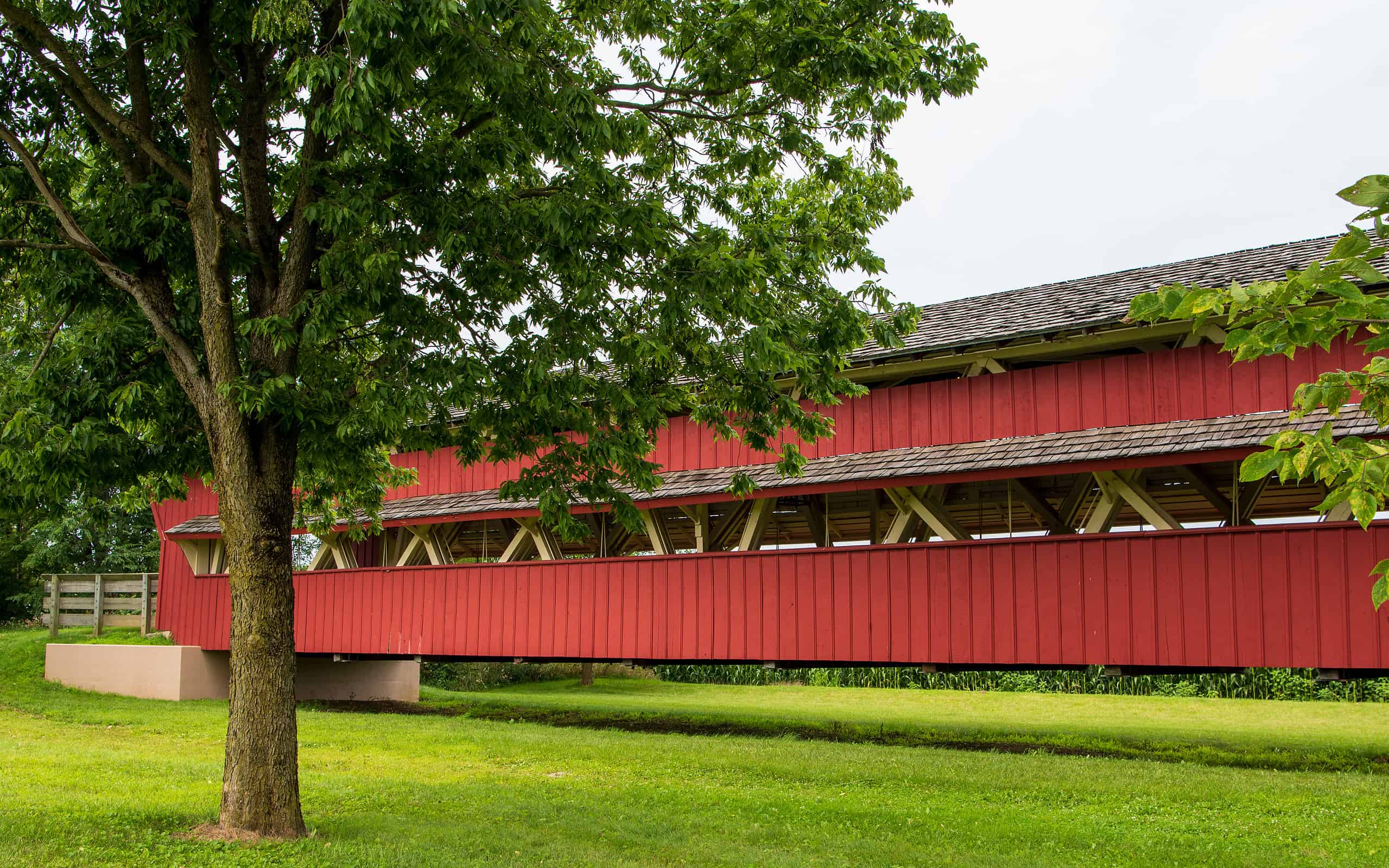 Pottersburg Bridge nella sua nuova posizione