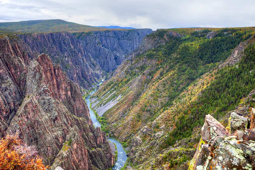 Black Canyon del Parco nazionale del Gunnison, in autunno.