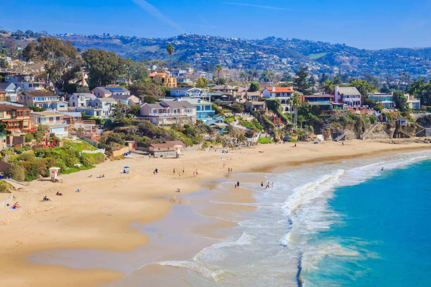 Crescent Bay di Laguna Beach, Orange County, California USA