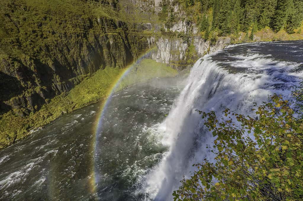 Upper Mesa cade sulla Henry's Fork del fiume Snake nella foresta nazionale di Caribou-Targhee