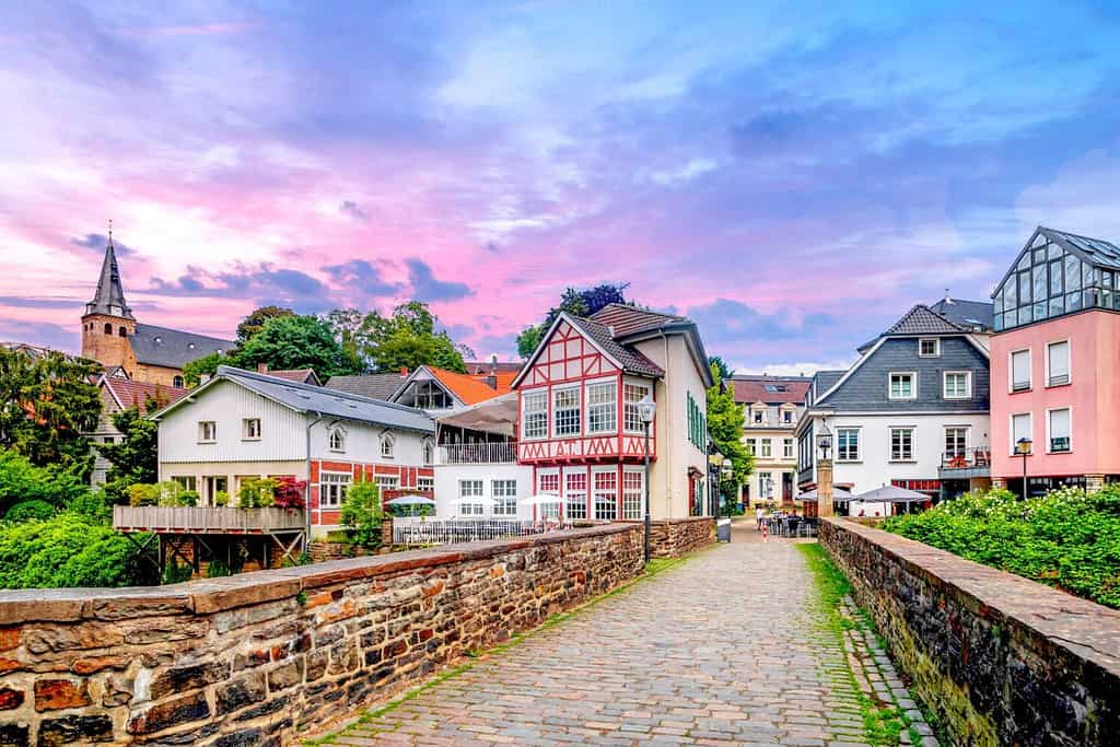 Vista su Kettwig, Essen, Germania