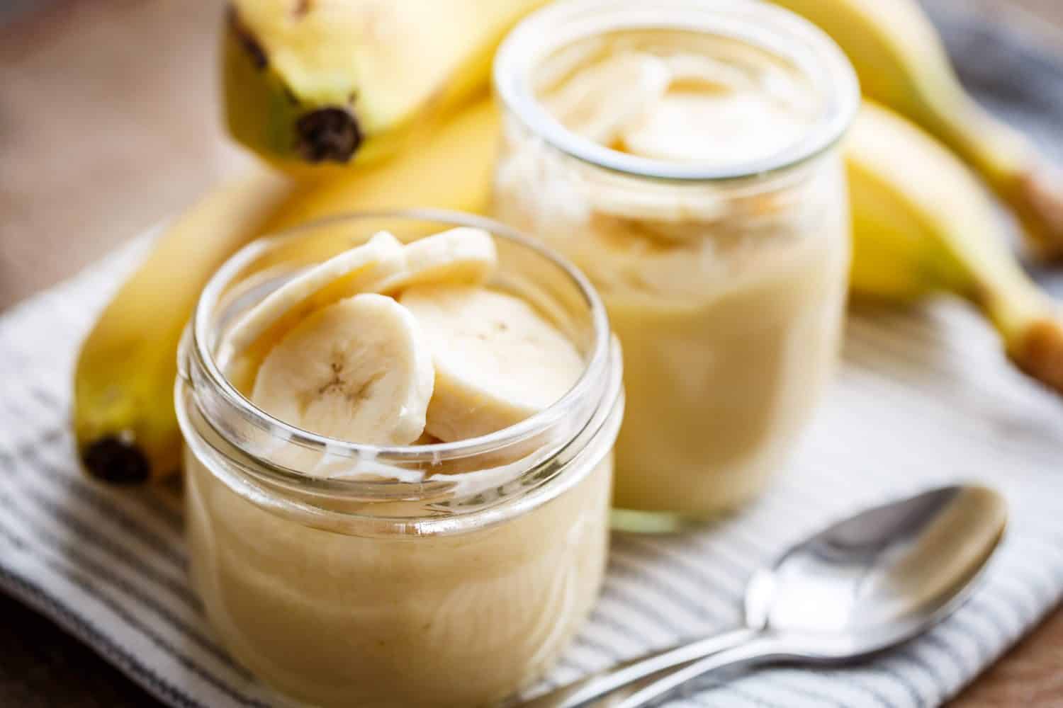 Budino alla banana per colazione