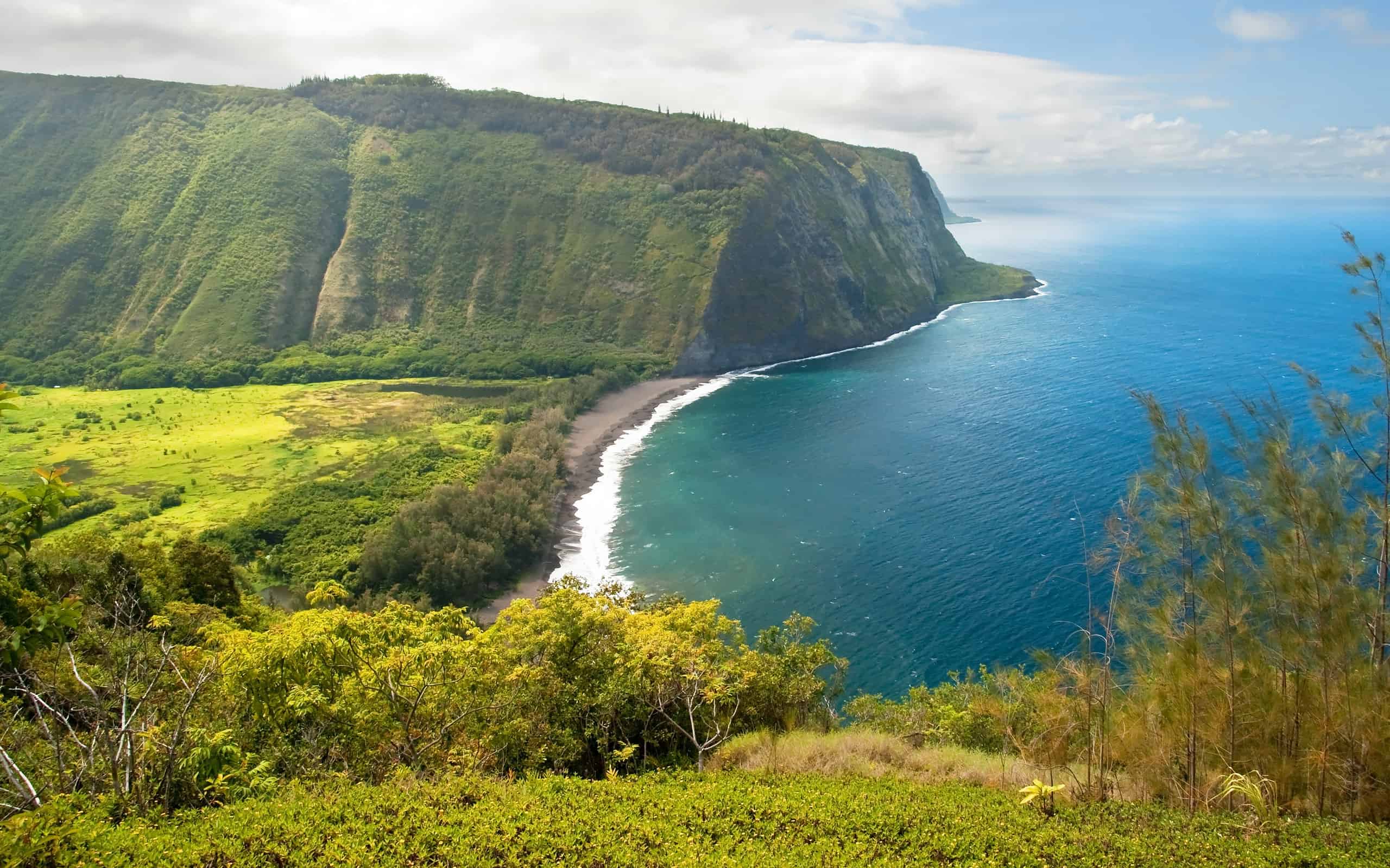 Belvedere della valle di Waipio sulla Big Island delle Hawaii