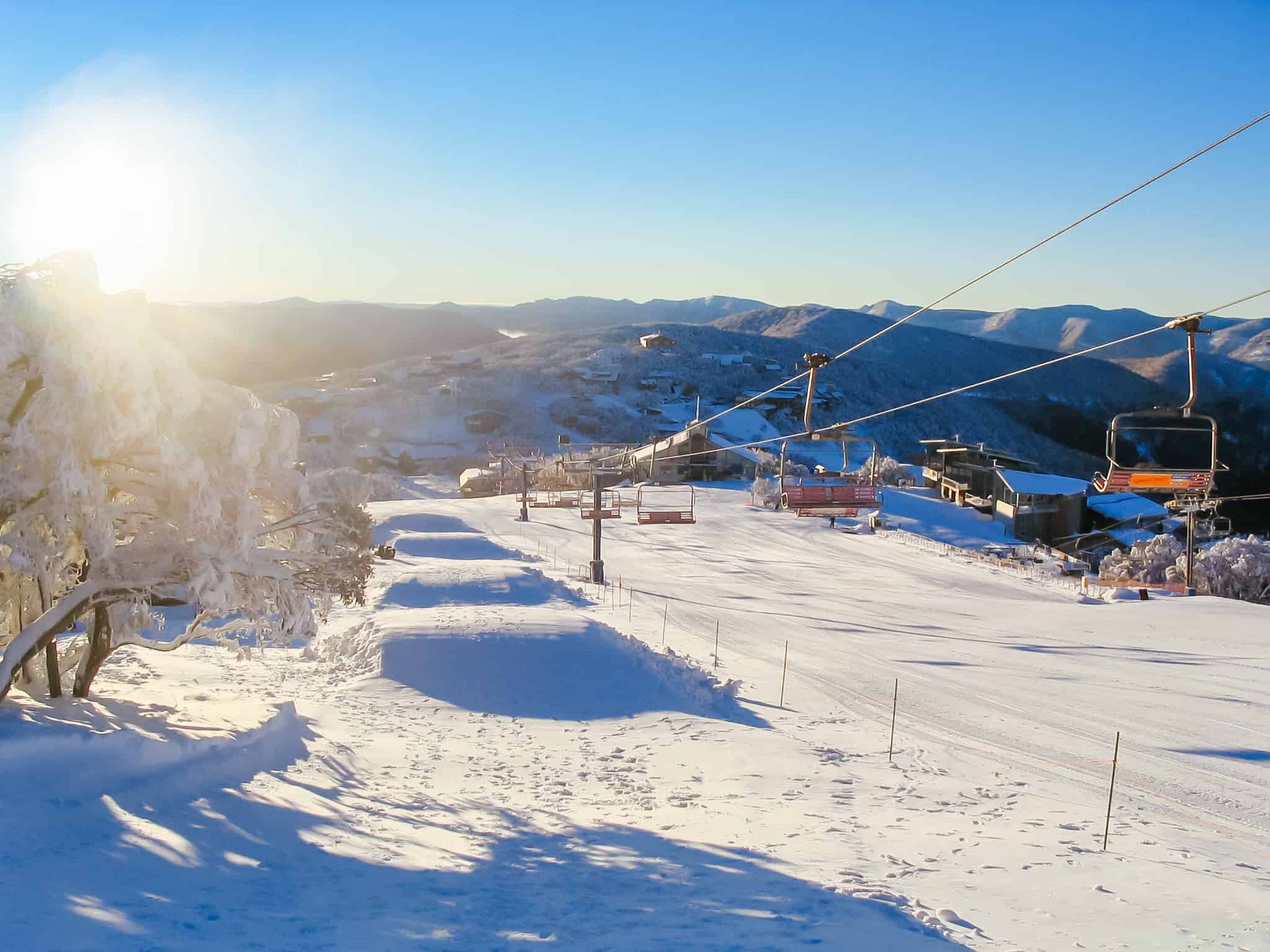 Monte Buller durante l'inverno in Australia