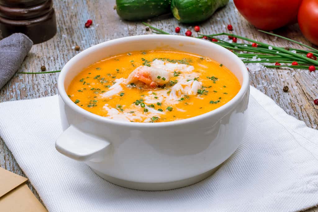 Zuppa di crema di granchio