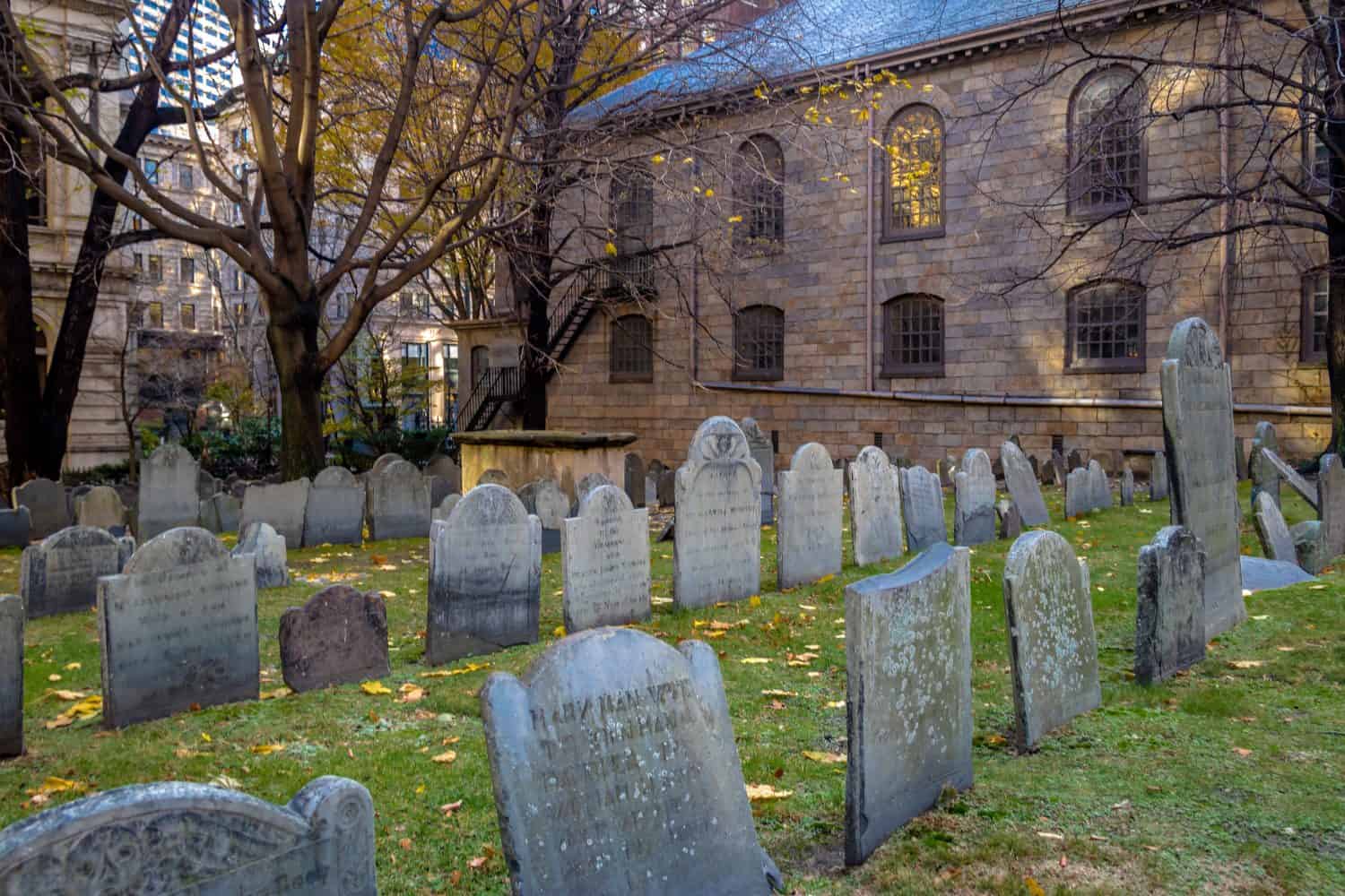 Cimitero di King's Chapel Burying Ground - Boston, Massachusetts, USA