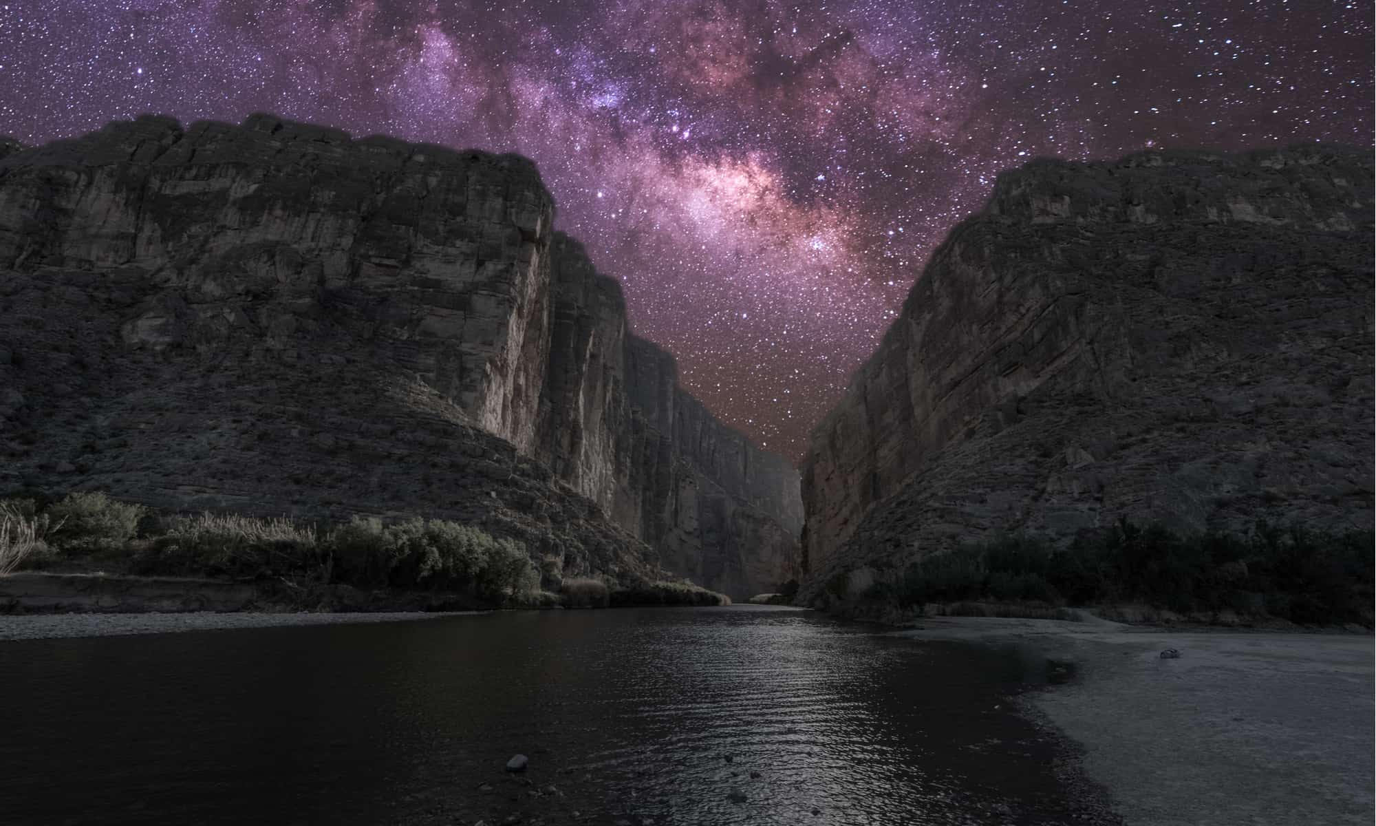 ig Bend National Park - Canyon di Santa Elena con la Via Lattea