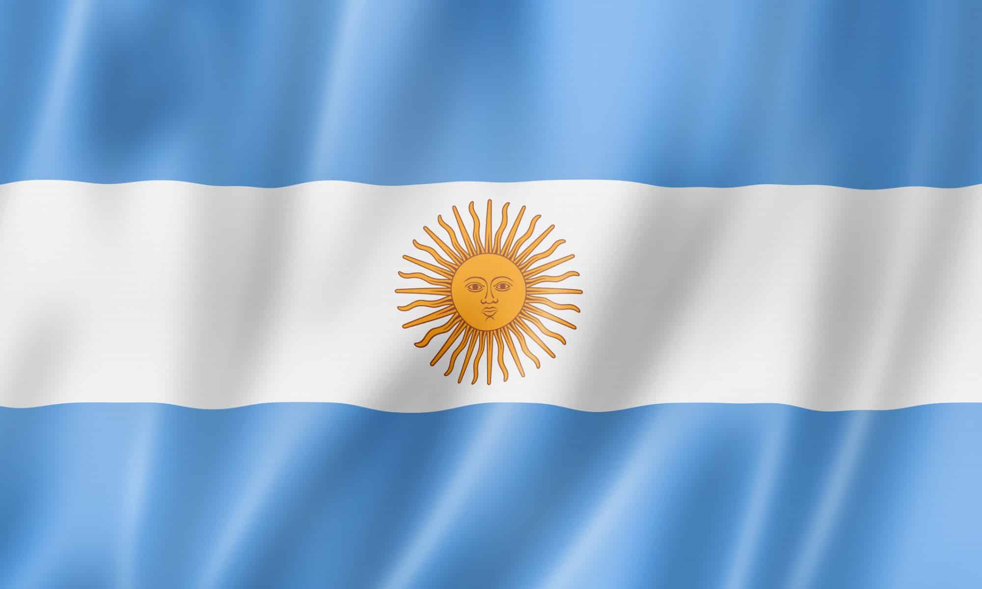 La bandiera dell'Argentina
