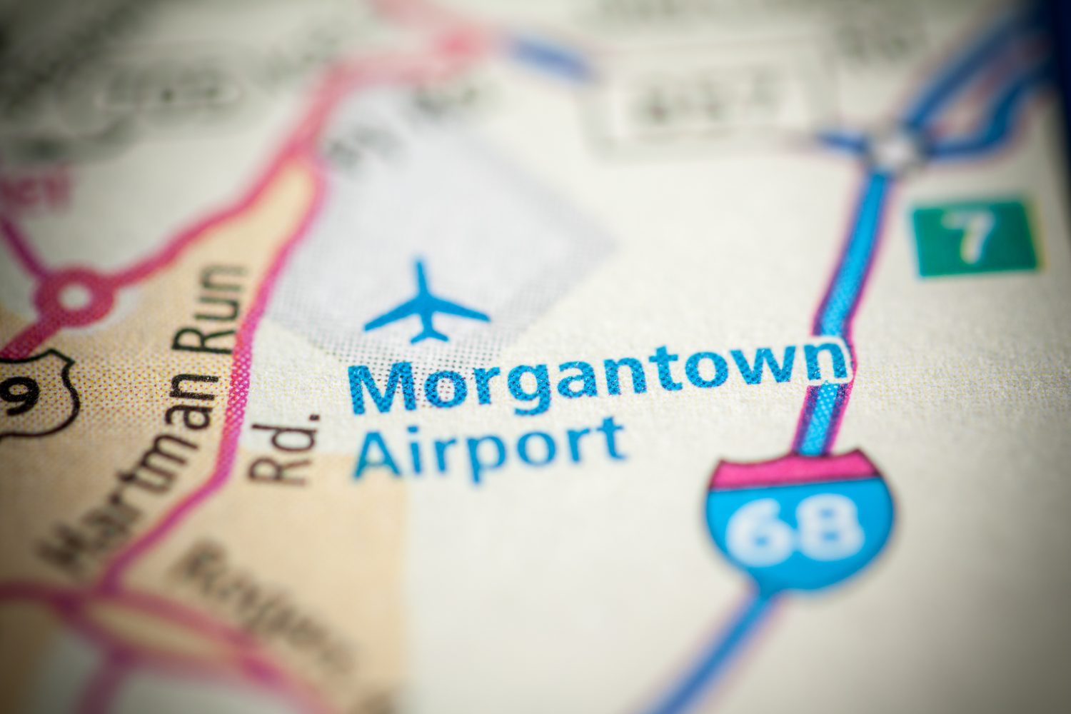 Aeroporto di Morgantown. Virginia dell'ovest. Stati Uniti d'America