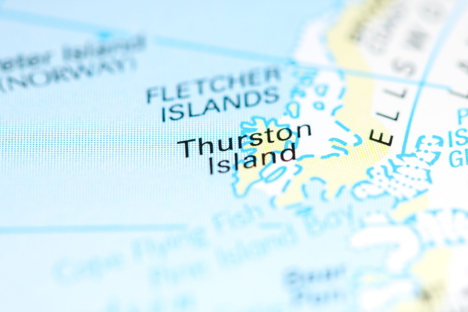 Isola di Thurston. L'Antartide su una mappa