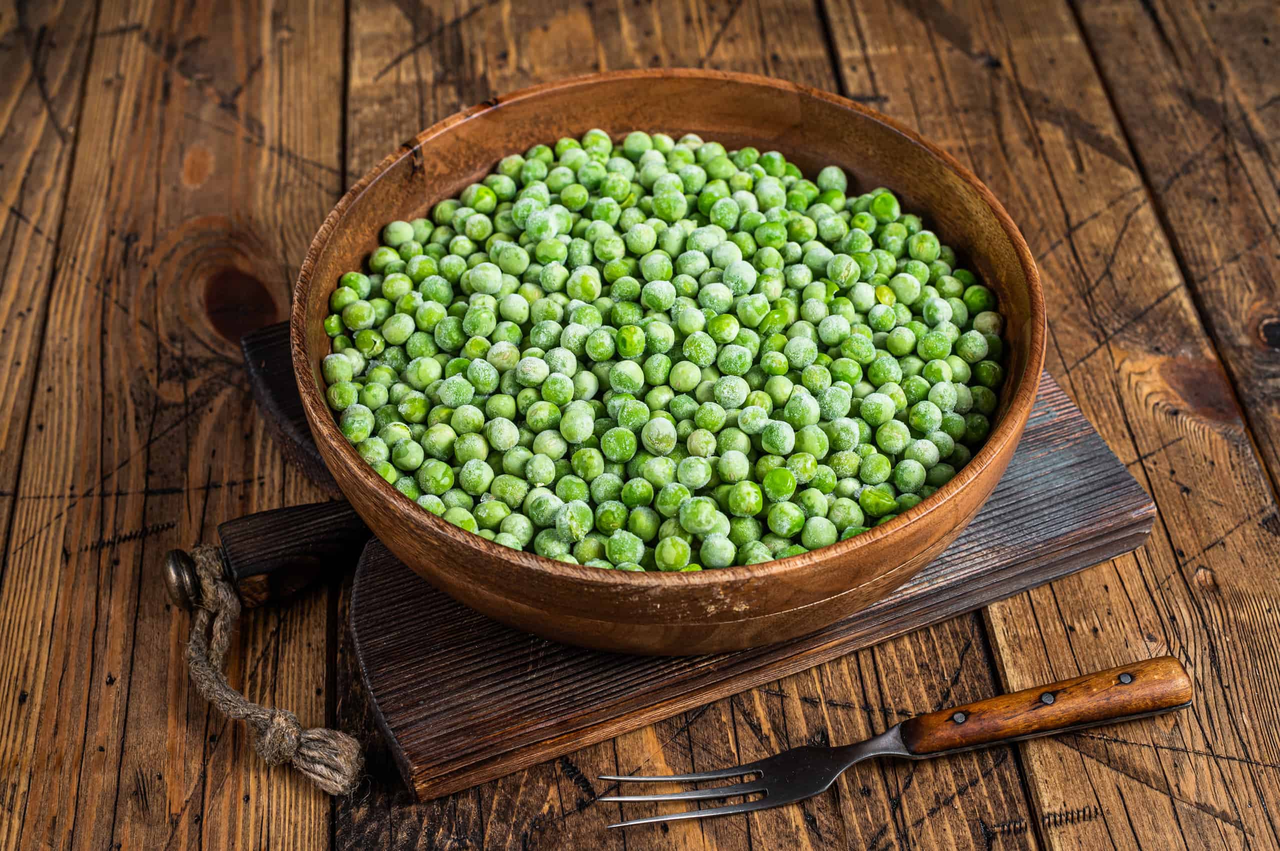 piselli in una ciotola