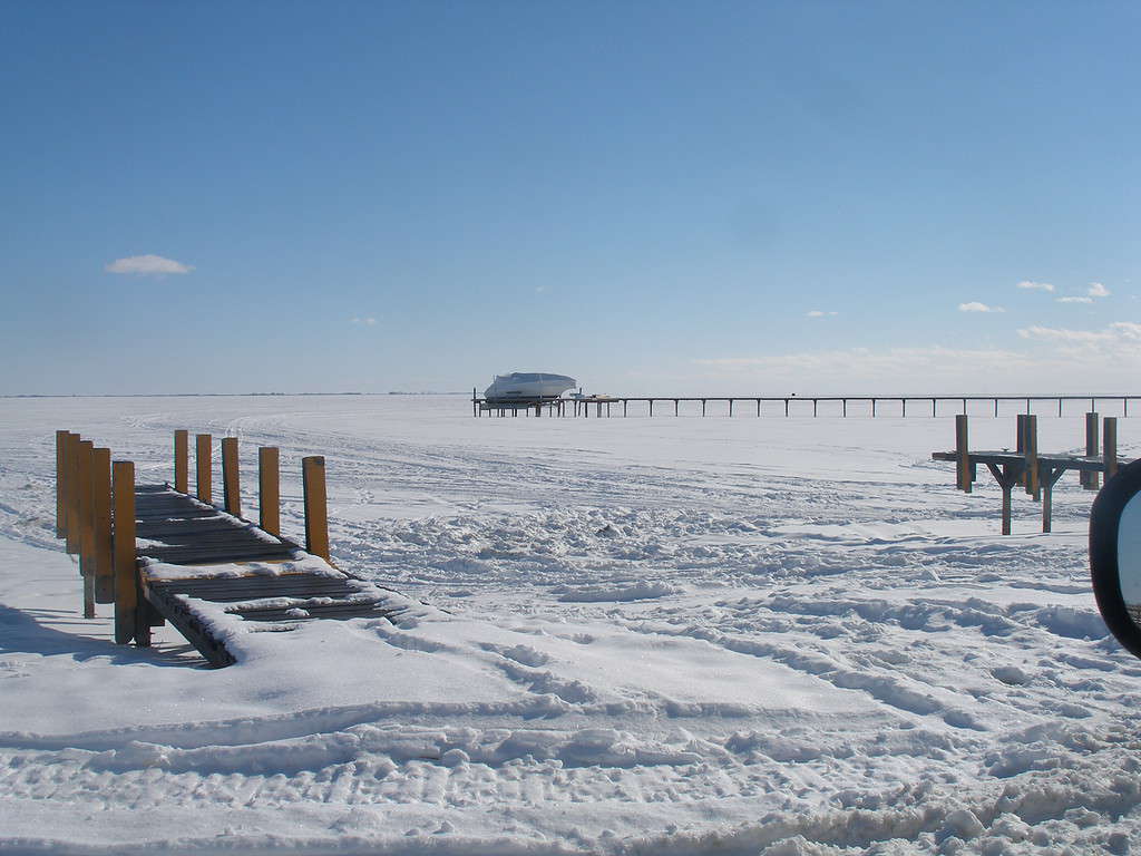 Lago ghiacciato St. Clair nel Missouri
