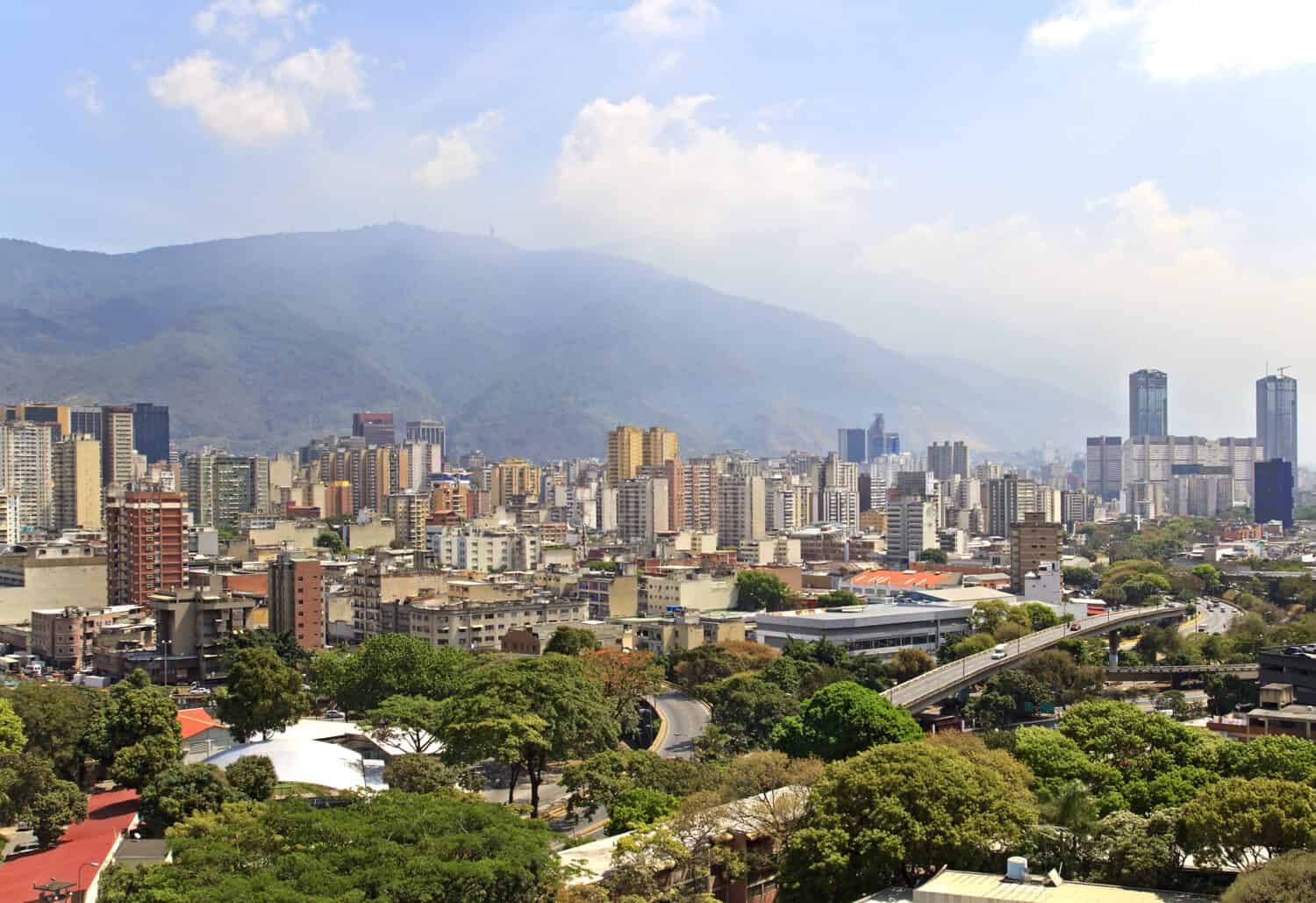 Skyline della città di Caracas.  Capitale del Venezuela