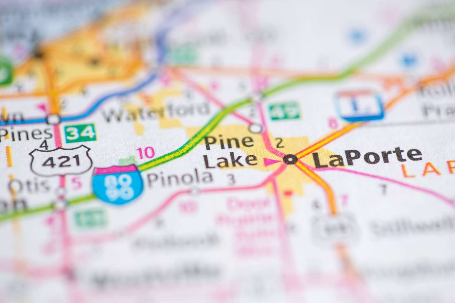 Lago dei Pini.  Indiana.  Stati Uniti d'America