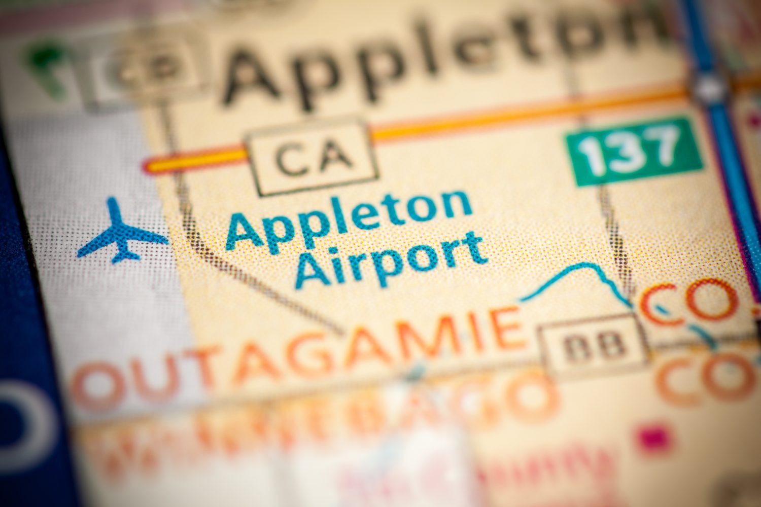 Aeroporto di Appleton.  Wisconsin.  Stati Uniti d'America