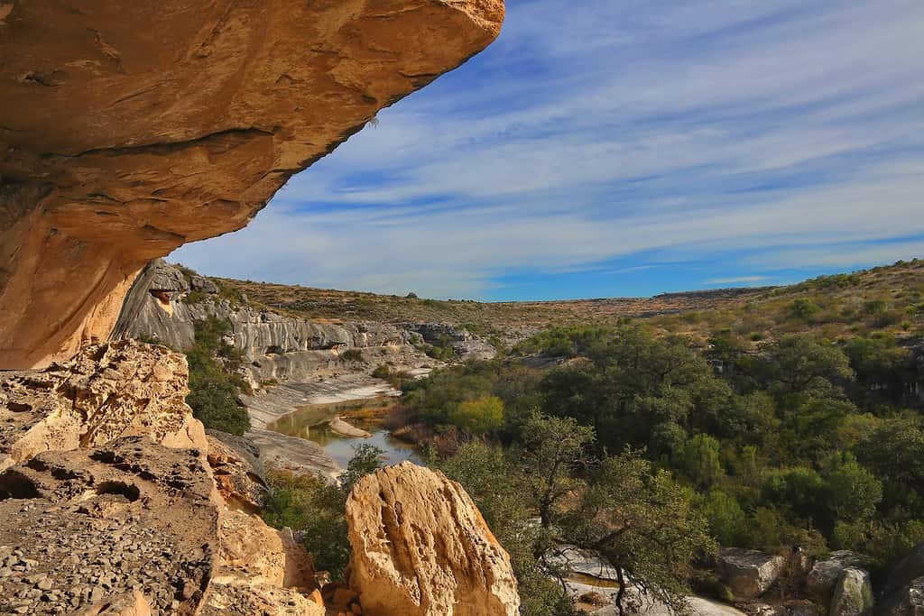 Seminole Canyon vicino a Comstock Texas