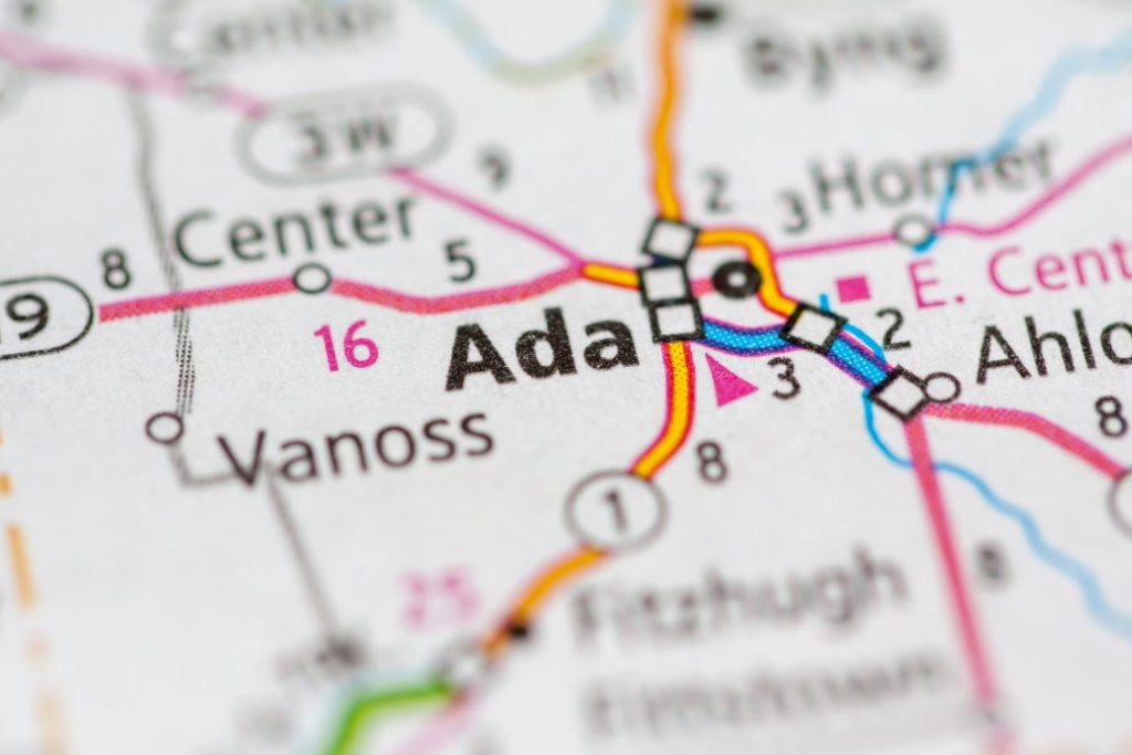 Ada.  Oklahoma.  Stati Uniti d'America