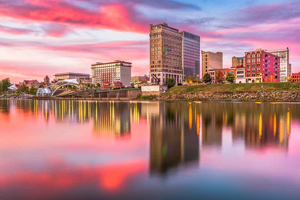 Orizzonte di Charleston, Virginia Occidentale, Stati Uniti