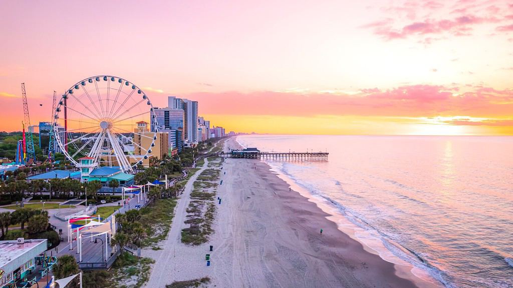 Myrtle Beach, Carolina del Sud all'alba.