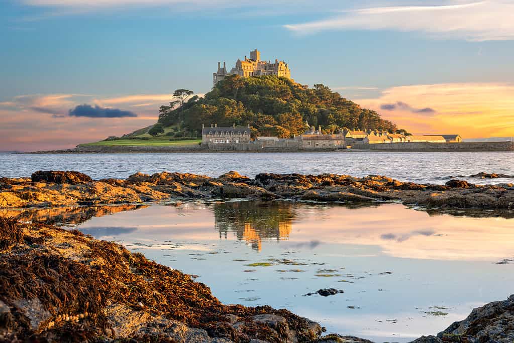 Isola di St Michael's Mount in Cornovaglia